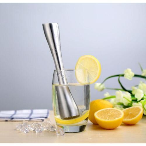 Stainless Steel Swizzle stick lemon Citrus Crushing Hammer Bartenders Tools Bar Broken Popsicle tools DIY Bar Tools SN2463