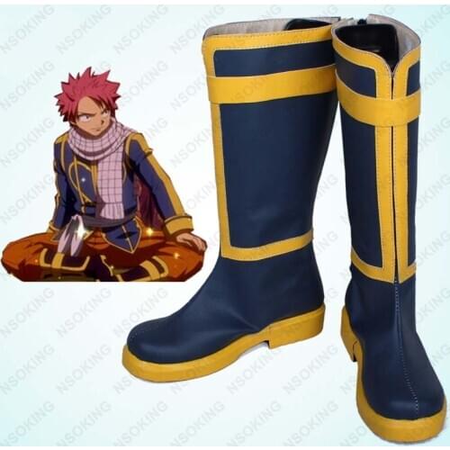 Fairy Tail Cosplay Shoes Etherious Natsu Dragneel Boots Custom Made custom-made