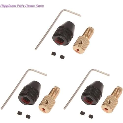 2.3mm/3.17mm/ 5mm Electric Motor Shaft Mini Drill Chuck Fixture 0.5-3.2 Mm Drill Bit Micro Drill Chuck Hex Drill Chuck Adapter
