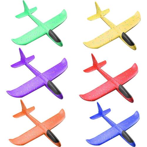 Foam Plane 48cm Throwing Glider Airplane Inertia Aircraft Hand Launch Airplane Model Hand Throw EPP Plane Outdoor toy Kids Gift