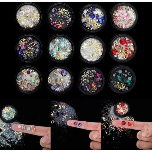 Smashed Micro-drilled Sand Mixed Small Broken Diamond Crystal Bubble Super Flash Rhinestone Storm For DIY Epoxy Resin Crafts