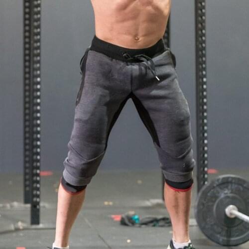 New Summer Shorts Men Casual Color Block Pockets Drawstring Capri Trousers Breathable Loose Sports Shorts Beach Short Plus Size