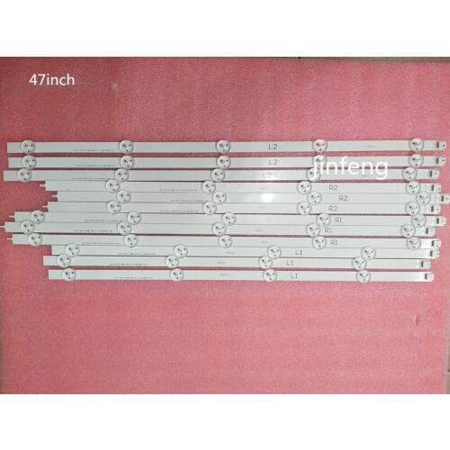 12 Pieces/lot NEW 47" LG 47LN519C-CC LED strip 6916L-1174A 6916L-1175A 6916L-1176A 6916L-1177A,(3*R1,3*R2,3*L1,3*L2)