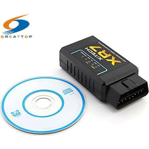 Universal XR7 OBD V2.1 ELM327 OBD2 Bluetooth Auto Scanner OBDII 2 Car Tester CAN-BUS Diagnostic Tool for Android Windows Symbian