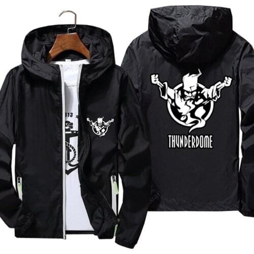 Thunderdome Hardcore Die Hard Windbreaker Pilot Thin Reflective Outdoor Camping Ultra Light Coat Mens Jackets Male Oversized