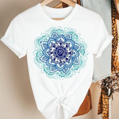 Women Clothes 90s Ladies Watercolor Tree Aesthetic Summer Print Fashion Tshirt Female Short Sleeve Tee Top Graphic T-shirt