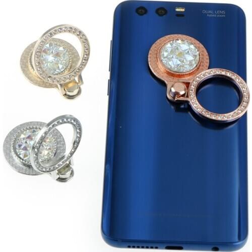 1Pcs Mobile Phone Ring Holder Mobile Phone Stand 360 Degree Rotation Diamond Universal Smart Phone Stander