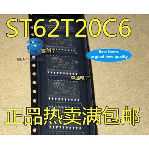 10PCS ST62T20C6 SOP20 in stock 100% new and original