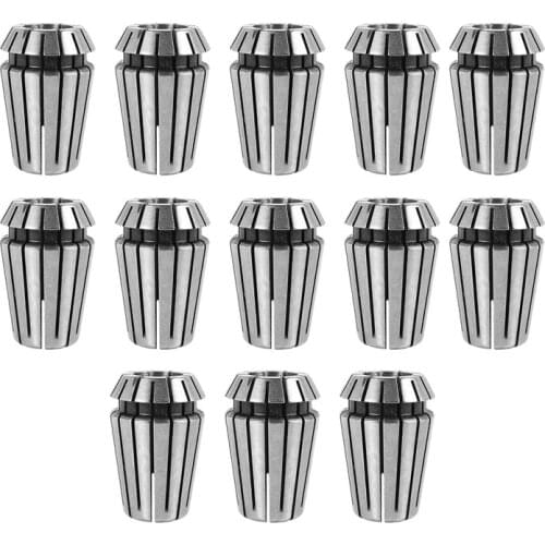 13 Pieces 1-13Mm Er20 Collet Chucks Workpiece Clamping Milling Lathe Inch Elastic Collet Engraving Machine Accessories