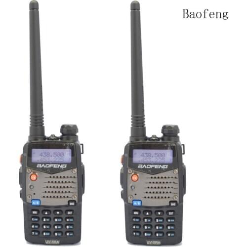 2pcs Baofeng UV-5RA For Police Walkie Talkies Scanner Radio Dual Band Cb Ham Radio Transceiver UHF 400-470MHz & VHF 136-174MHz