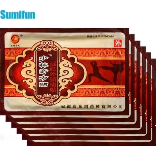 48pcs/6bags Chinese Medical Pain Relief Patch Knee Neck Arthritis Joint Aches Herbal Sticker Self-heating Pain Killer Plaster