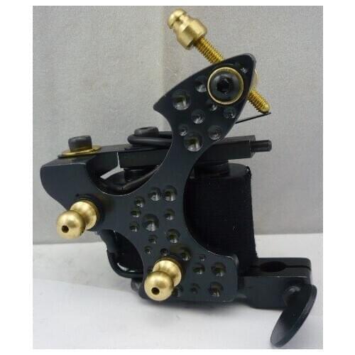 5Pcs/lot Professional Handmade Tattoo Machine 10 Wrap Coils Iron Cast Frame Custom Tattoo Gun For Liner Shader HTM-6258