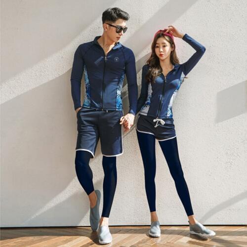 Mens 3pcs Full set Rash Guards Long Sleeve Swimsuit Bikini Swimwear Beachwear Activewear Fitness Suits Workout Tracksuit 5pcs