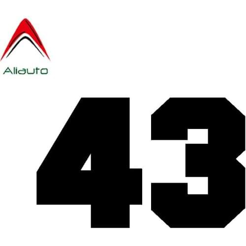 Aliauto Fashion Number 43 Vinyl Personality Motorcycles Car Sticker Waterproof Reflective Accessories Decal Graphical,14cm*8cm