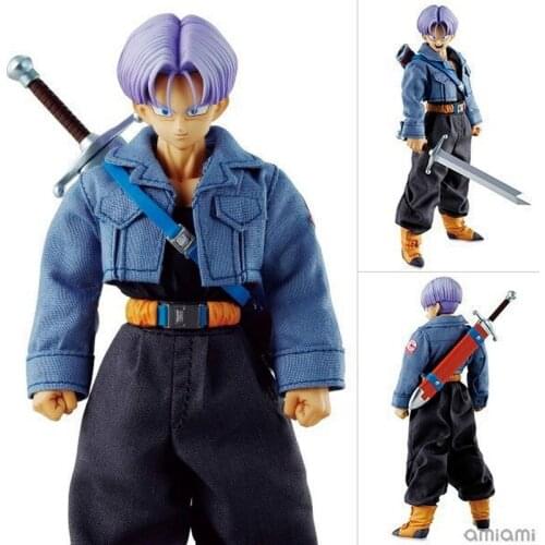 Anime Peripheral Dragon Ball Z Real Cloth Trunks Future Warrior Boxed Figure Model Decoration Toy Gift