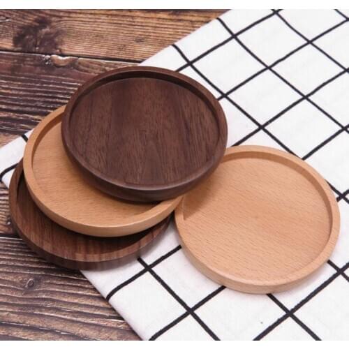 Bamboo Wood Table mats and coasters Personalized Laser Engrave Round wooden Coasters LX1015