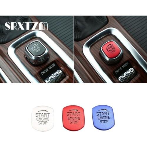 Car Auto Engine Start Stop Button Cap Trim Ignition Cover For Volvo Xc60 S90 S60 Xc90 V60 V90 2015 - 2020 Decorative Stickers