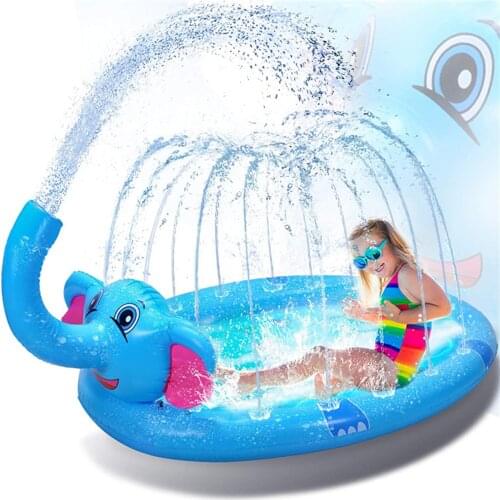 Summer Lawn Children Water Game Play Mat Kids Outdoor Splash Mat For Kids Pool Games Toy Sprinkle Splash Water Toy Bath Pad