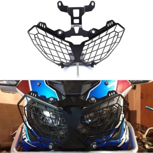 DHBH-Motorcycle Headlight Grille Guard Protector for Honda Africa Twin CRF1100L CRF 1100 2016 2017 2018 Head Light Lamp Cover