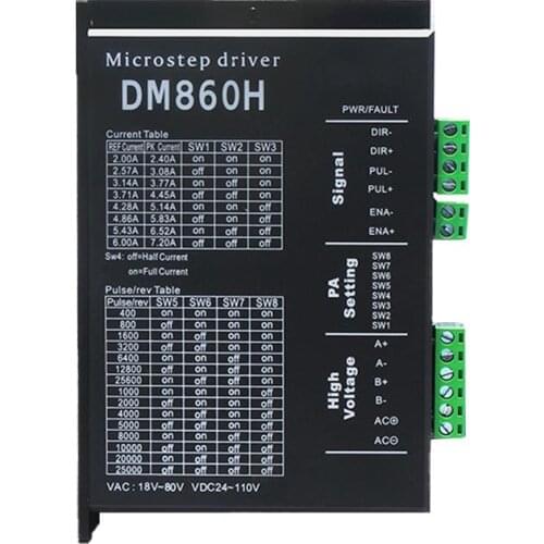 1pcs Stepper Motor Driver Dm860H Microstep Motor Brushless Dc Motor Shell For 57 86 Stepper Motor Nema 23 34