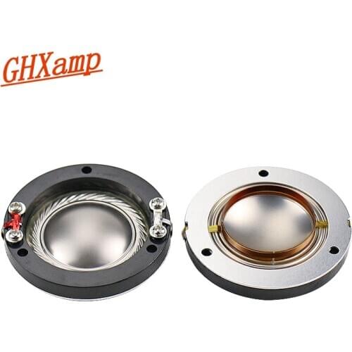 GHXAMP Flat Wires 34.4MM Titanium Diaphragm Tweeter Voice Coil Horn 34MM Core 8OHM Speakers Repair Accessories Driver DIY 2PCS