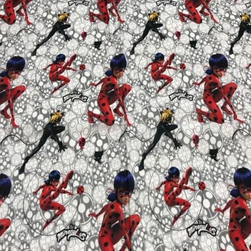 Cotton fabrics, LADY BUG fabric, infant fabric, fabric by meters 1 mts x 140 cms, PERTEX textile, free PORTES