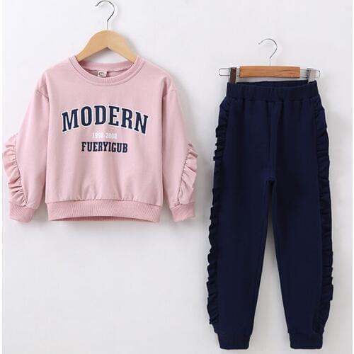 Menoea Letter Girls Clothing Sets Autumn Winter Toddler Girls Clothes Outfit Kids for Girls Suit Teens Sports Children Clothing