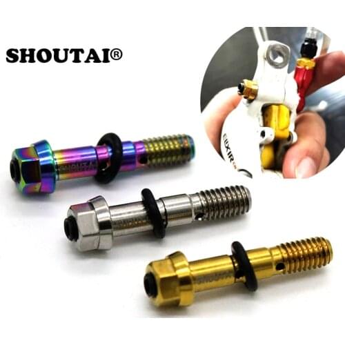 Bike TC4 Titanium Alloy Oil Brake Fixing Screw Bolts For Sram Disc Brake Accessories Bicycle Parts