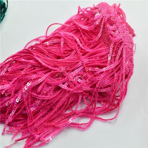 Laser Tassel Fringe trim lace fabrics for show clothes crafts making dress decoration 17cm wide