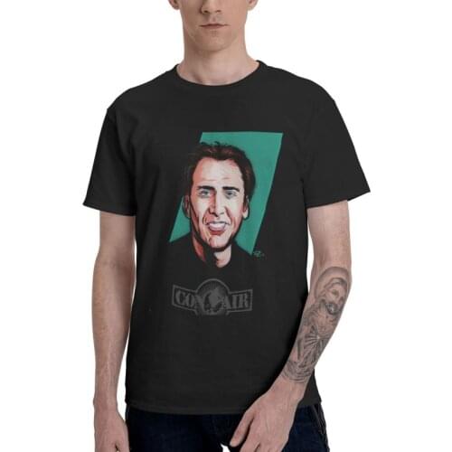 Nicolas Cage T-Shirts Men Streetwear T Shirts Short Sleeve Funny Meme Tshirts Cotton Tee Tops Clothes