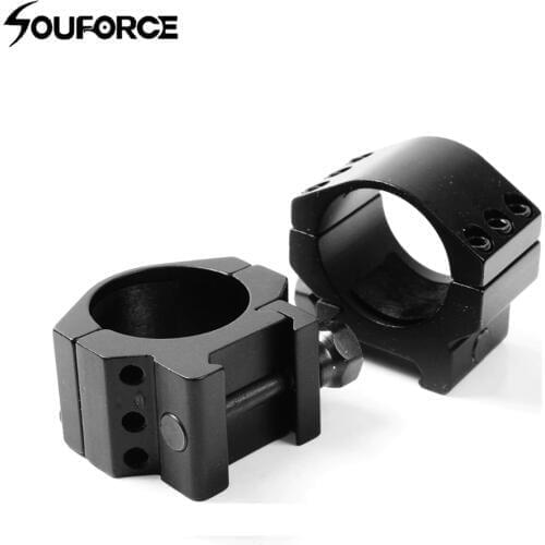 30mm Low Profile Mount Ring fit 20mm Weaver Picatinny Rail Scope Mount Heavy Duty 6 Bolts Hunting Accessories