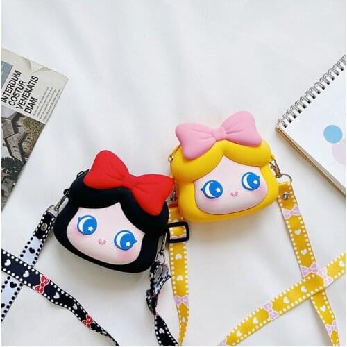 Disney Princess coin pure 2021 summer new childrens messenger bag cartoon fashion shoulder bag messenger bag