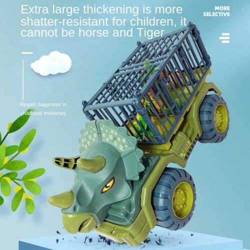 New super large dinosaur educational toy car boy engineering vehicle set excavator truck car child Tyrannosaurus model