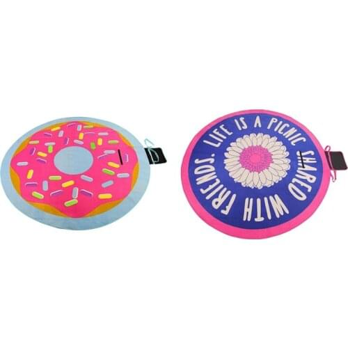 Beach Mat Stylish Extra Large 79X79Inch Portable Sand Proof Beach Blanket for Beaches Camping,Hiking and Picnic Lotus