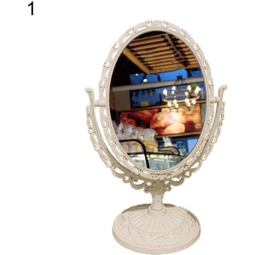 Removable Makeup Mirror Functional Durable Desk Type Antique Vintage Desktop Cosmetic Mirror for Makeup Palace