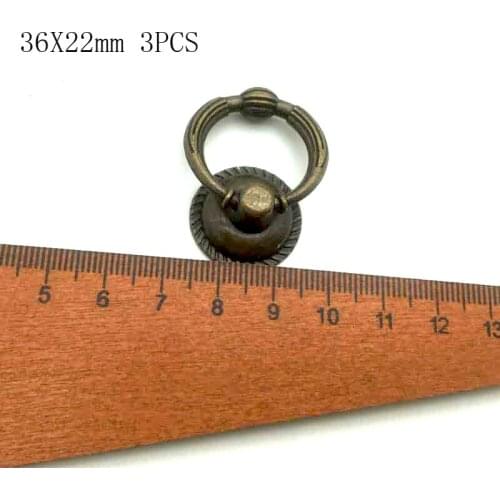 Higt Quality Antique Furniture Handles Striped Carved Handle Drawer Door Knobs Jewelry Box Bronze Cabinet Pulls Cupboard SC072-7