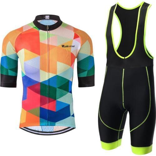 Weimostar Breathable Cycling Jersey Set Summer MTB Clothes Bicycle Clothing Ropa Maillot Ciclismo Racing Cycling Shorts Padded