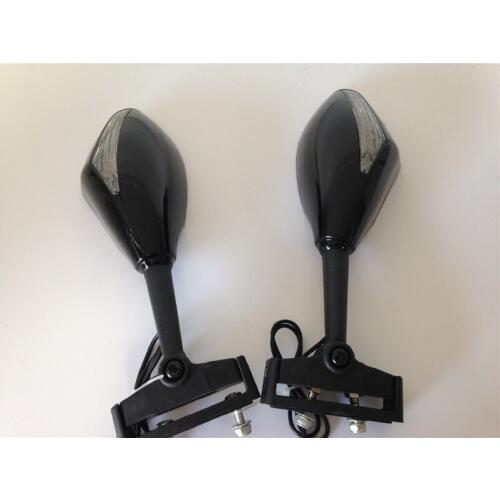 Turn Signal Mirror fit for Kawasa Ninja 500 ZX7R ZX6R ER6F 636 Z750 Gloss black