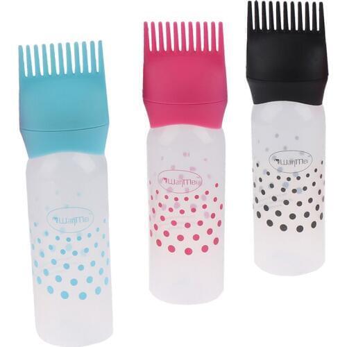 1PCS Hair Dye Applicator Brush Bottles Styling Tool Hair Coloring 170ML Plastic Dyeing Shampoo Bottle Oil Comb Hair Tools