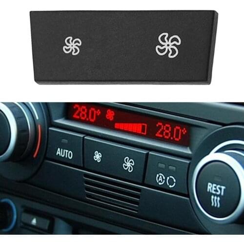 1PC Heater Climate A/C Air Conditioning Wind Air Volume Control Button Cover Cap For BMW 1/3 Series E81 E87 E90 E91 X1 E84