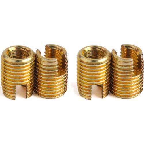 20 Pcs Self Tapping insert Screw Bushing 302 slotted type Wire Thread Repair Insert M2 M2.5 M3 M4 M5 M6 M8 M10 M12 M14 M16