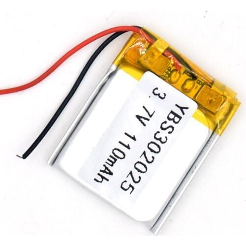 3.7V 110 mAh 302025 Li-Polymer Rechargeable Battery Li Po ion for GPS Bluetooth MP3 MP4 032025