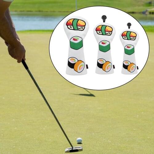 3x Golf Wood Head Cover Summer Headcover Guard Protection Protect Sleeve