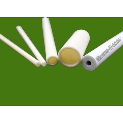 5 PCS Alumina Ceramic Tube High Tem Single Hole Wear-Resisting Alumina Ceramic Tube Thermocouple Probe Hollow Insulating Rod