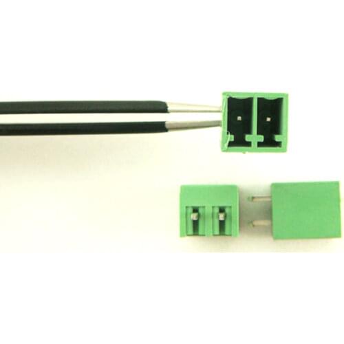 50pcs/lot) 15EDG-3.5-2P Straight Pin PCB Screw Terminal Block Connector 3.5mm Pitch 2 Pins Plug in