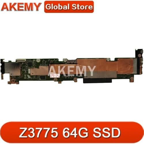 Akemy New! T100CHIN Laptop motherboard W/ 2G RAM /Z3775 64G SSD for ASUS T100CHIN T100CHI T100CH Test original mainboard GMA HD