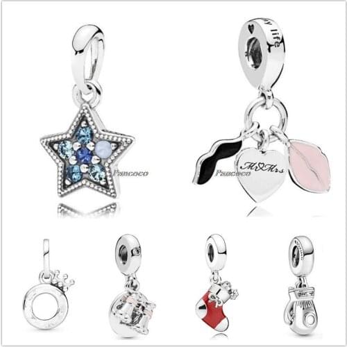Authentic 925 Sterling Silver Open Centre Crown O Necklace Pendant Charm Bead Fit Pandora Bracelet & Necklace Jewelry
