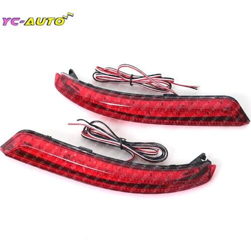 Car Reflector LED Stop Brake Light Fog Lamp Daytime lamp For Nissan Almera Bluebird Sylphy Backup Tail Bumper 2006 2007-2014