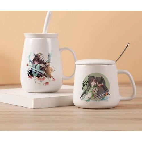 Anime Scum Villain Self Saving System Shen Qingqiu Luo Binghe Mug Cup Cartoon Ceramic Coffee Water Cup Fashion Student Cosplay