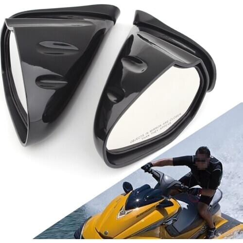 Black Rearview Side Mirrors Fairing Rear View Mirror For Yamaha 10-15 WaveRunner VX Cruiser Deluxe Sport VXR VXS V1 Motorboats